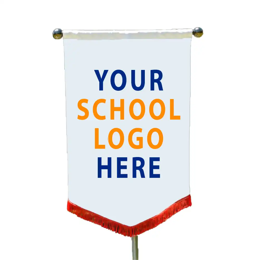 Custom Satin School Flags