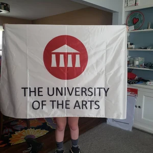 Custom Satin School Flag photo review